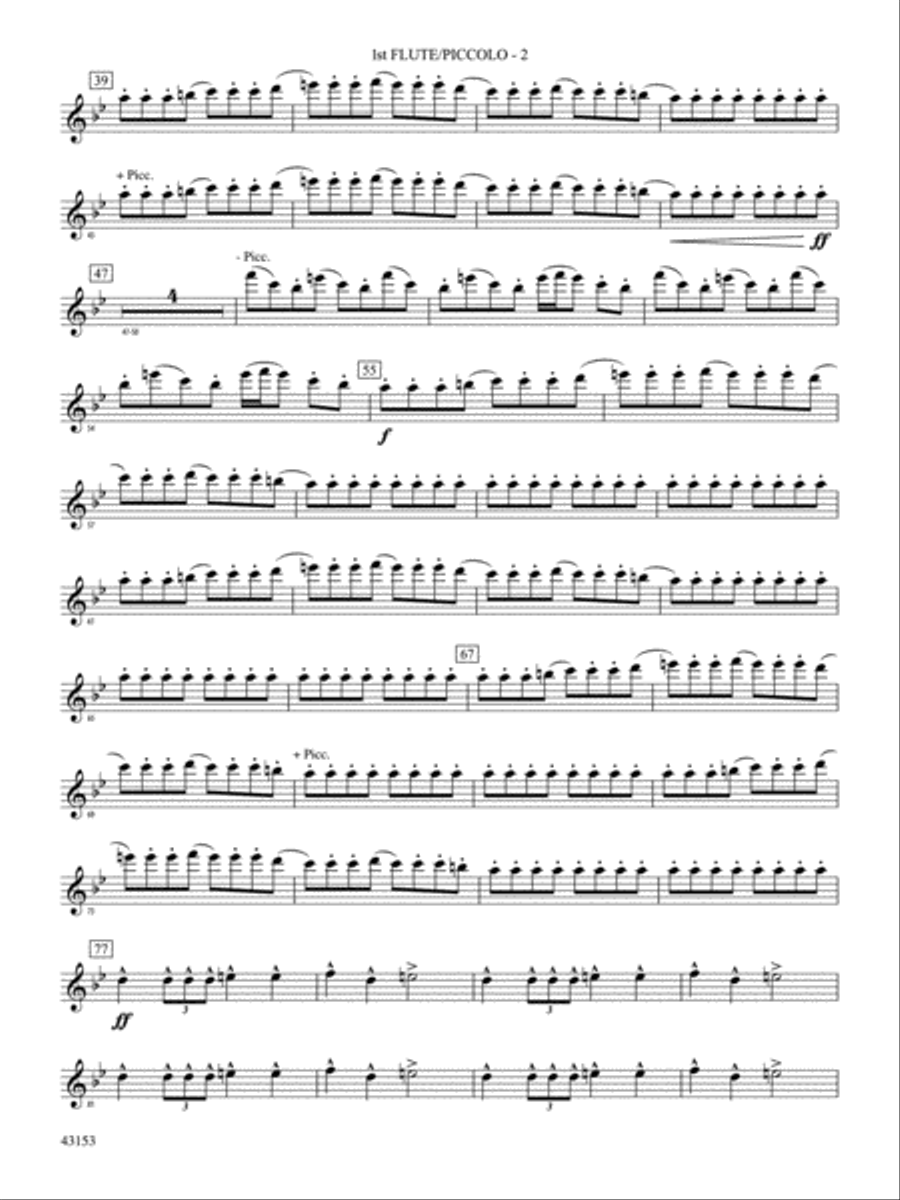 A Mad Russian's Christmas: Flute Concert Band scores gallery preview page 2