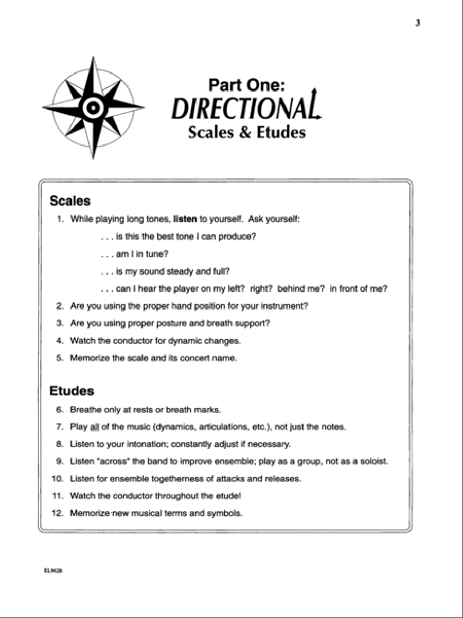 Directional Warm-Ups for Band (concert band method book - Part Book Set G: Trombone 1, Trombone 2 image number null