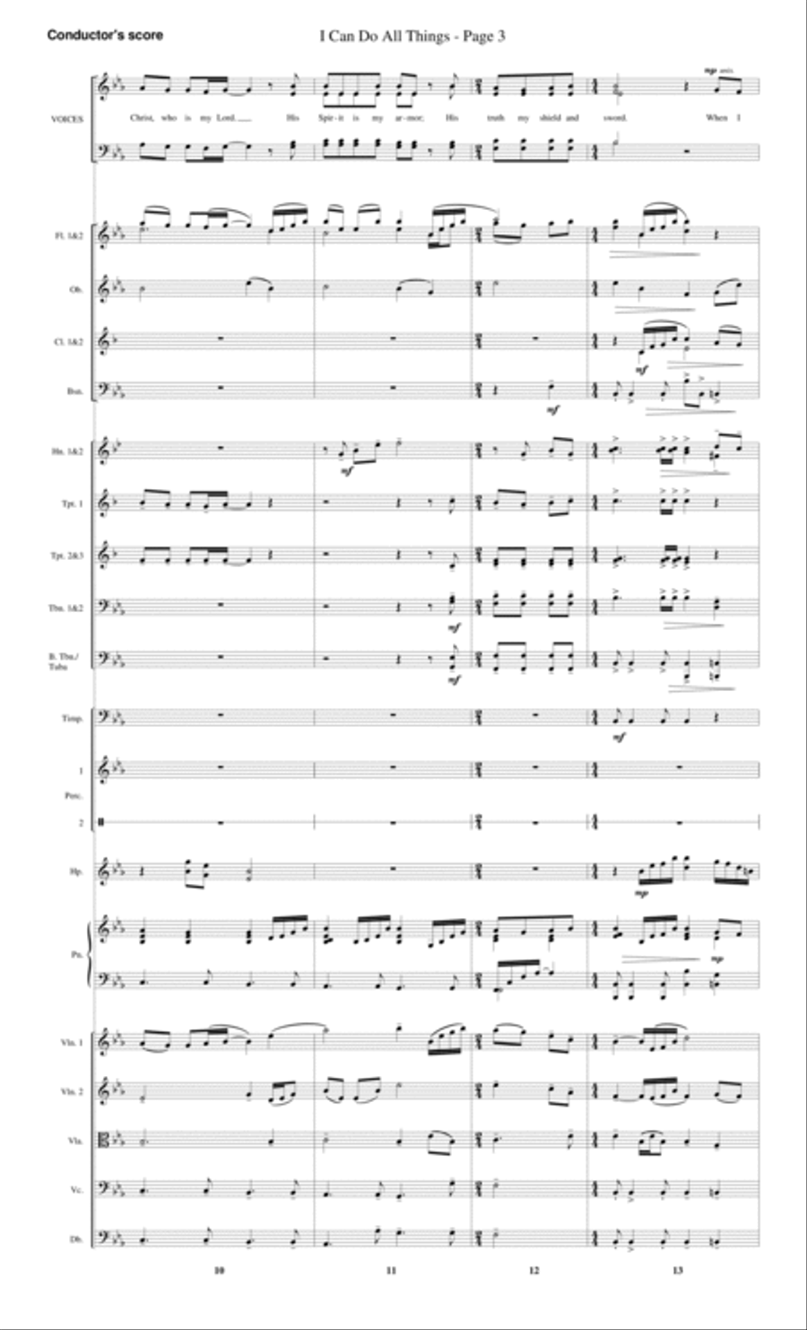 I Can Do All Things - Score Choir scores gallery preview page 3