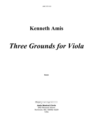 Book cover for Three Grounds for Viola
