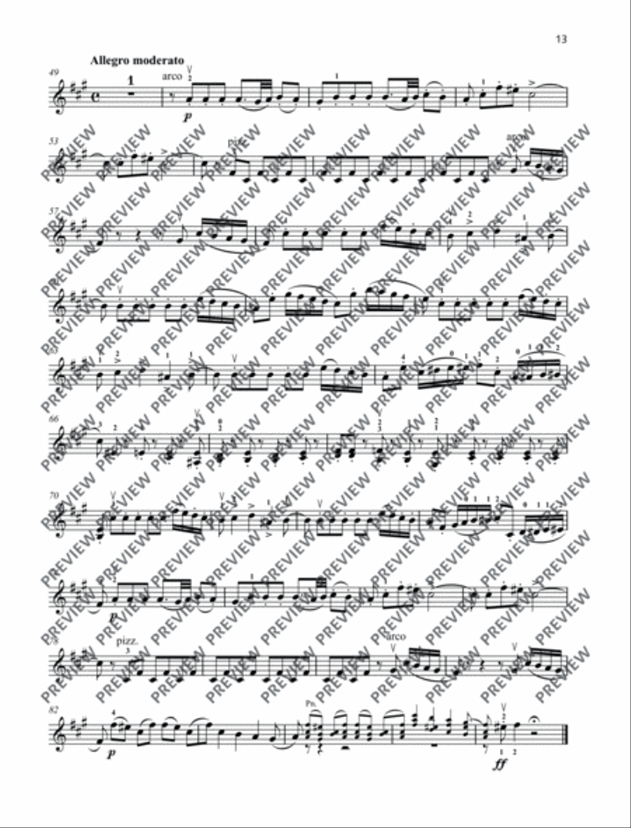 Swan Lake Violin Solo scores gallery preview page 8