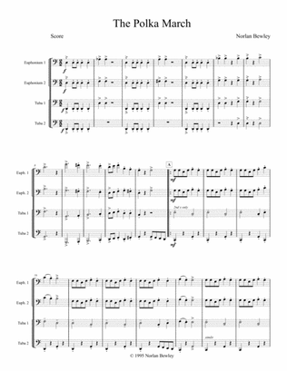 Book cover for The Polka March - Tuba/Euphonium Quartet