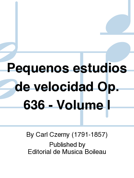 Pequenos estudios de velocidad Op. 636 - Volume I