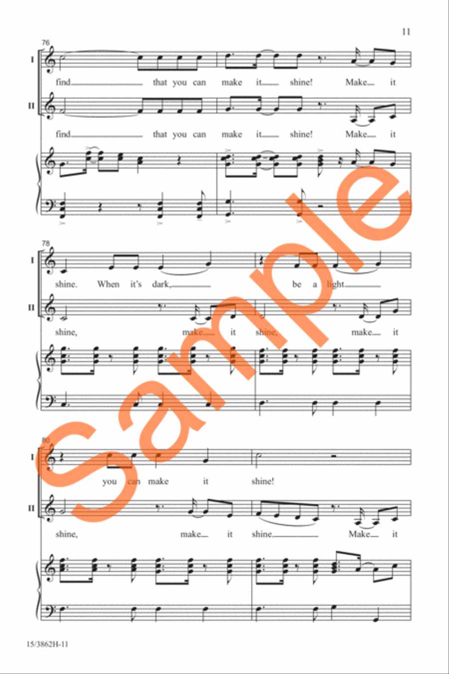 Make It Shine 2-Part scores gallery preview page 11