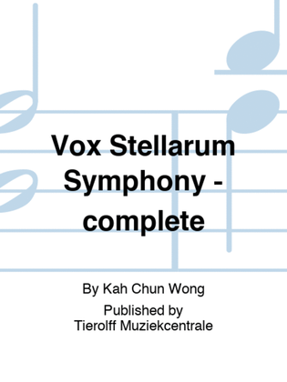 Book cover for Vox Stellarum Symphony - complete