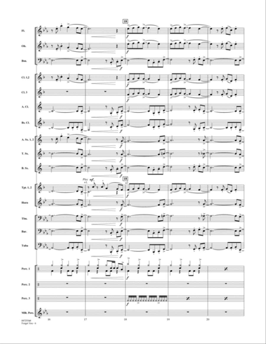 Forget You - Full Score