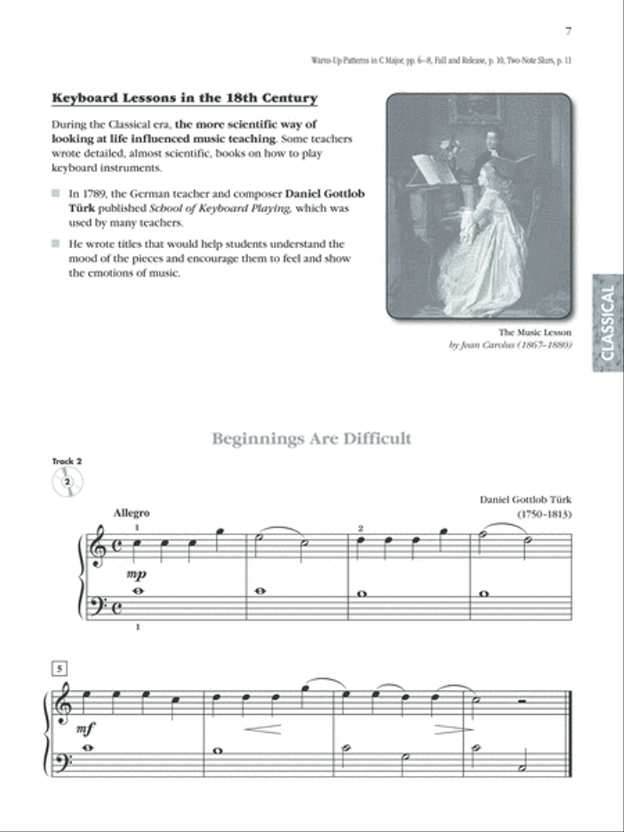 Exploring Piano Classics Repertoire Easy Piano scores gallery preview page 10