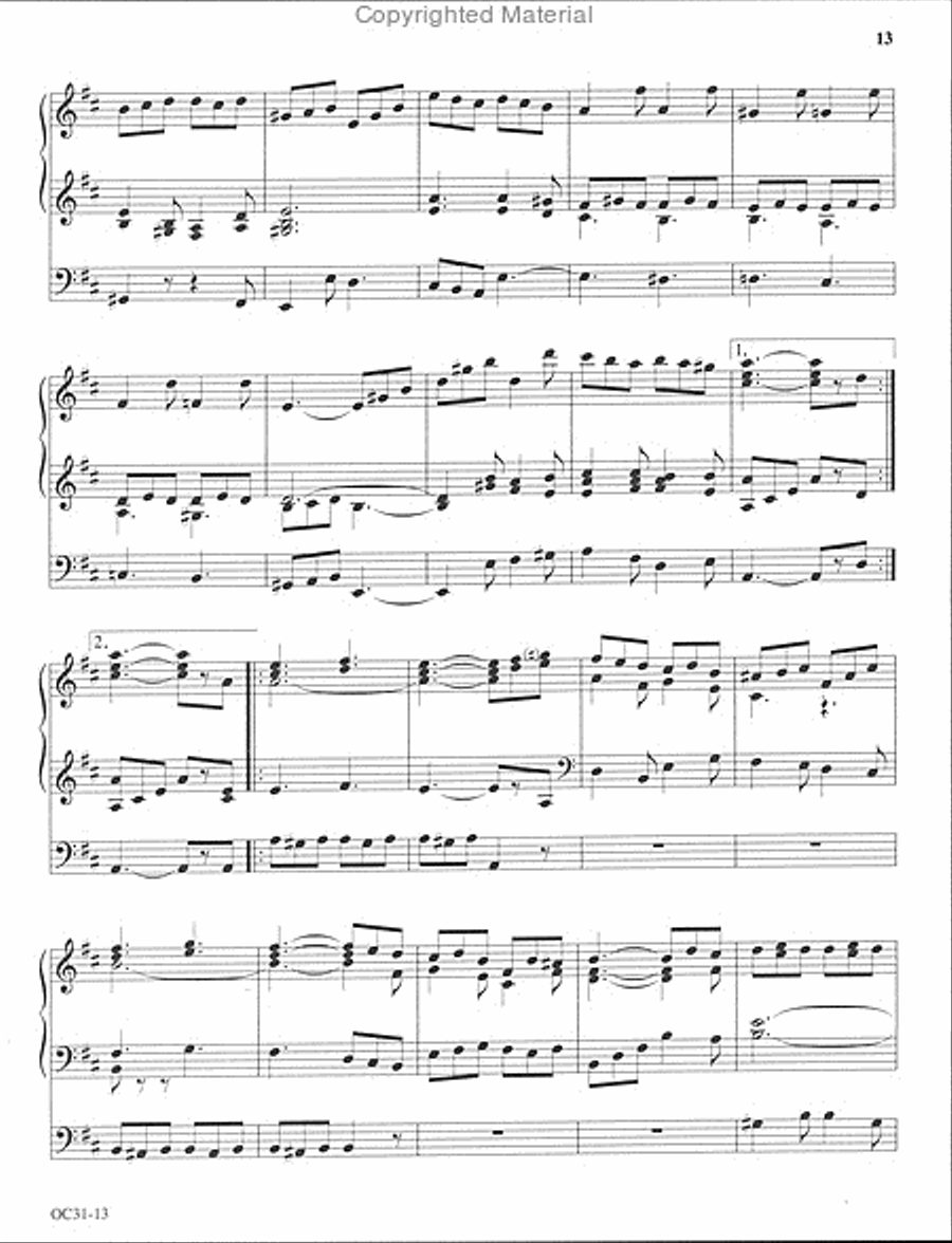A Time to Dance: Baroque Gigues for Organ Organ Solo scores gallery preview page 9