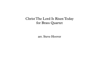 Book cover for CHRIST THE LORD IS RISEN TODAY - EASTER BRASS QUARTET