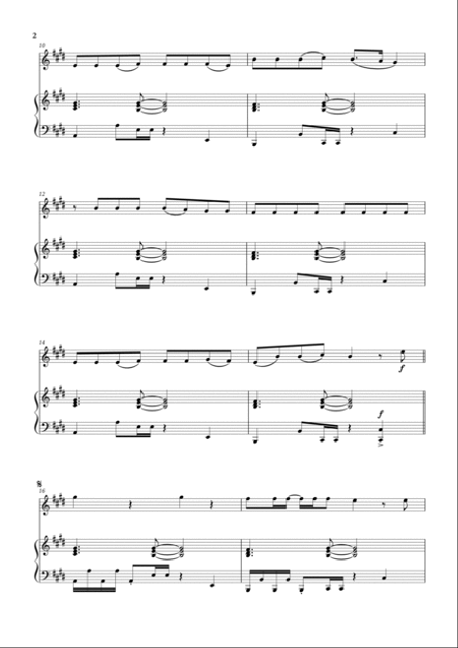 Anti-hero Piano scores gallery preview page 2