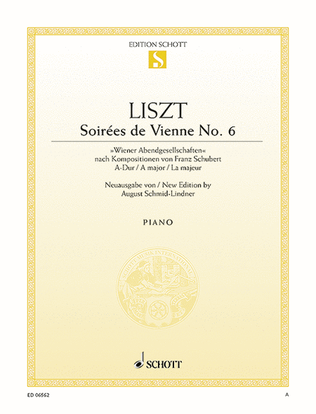 Book cover for Soireés de Vienne No. 6 A major