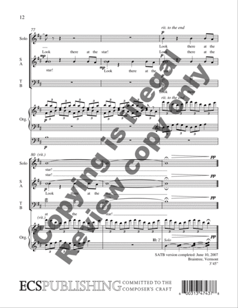 Shepherd's Song at Christmas Divisi scores gallery preview page 8