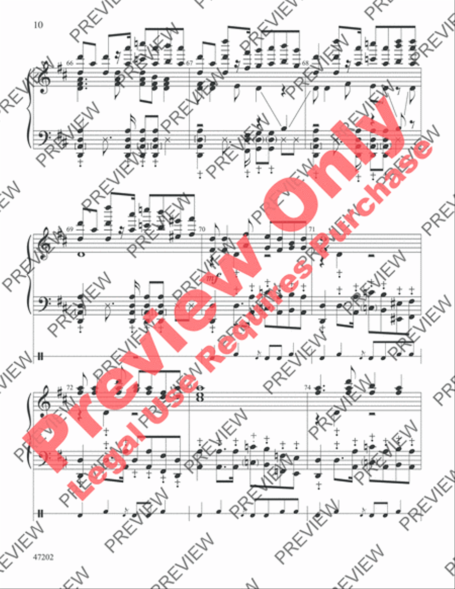 Somebody's Knocking at Your Door Handbell Choir scores gallery preview page 10