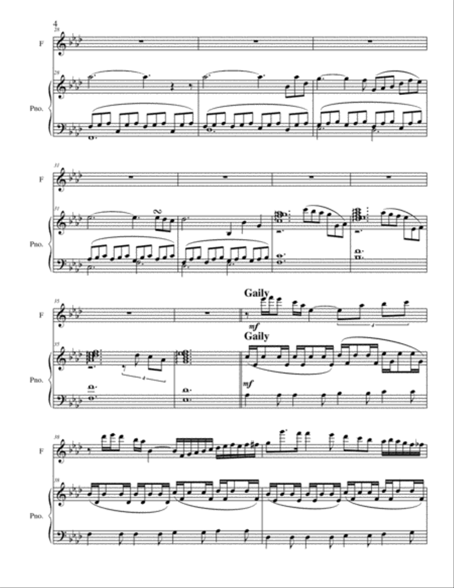 Remembrance Flute Solo scores gallery preview page 4