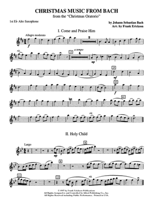 Christmas Music from Bach: E-flat Alto Saxophone