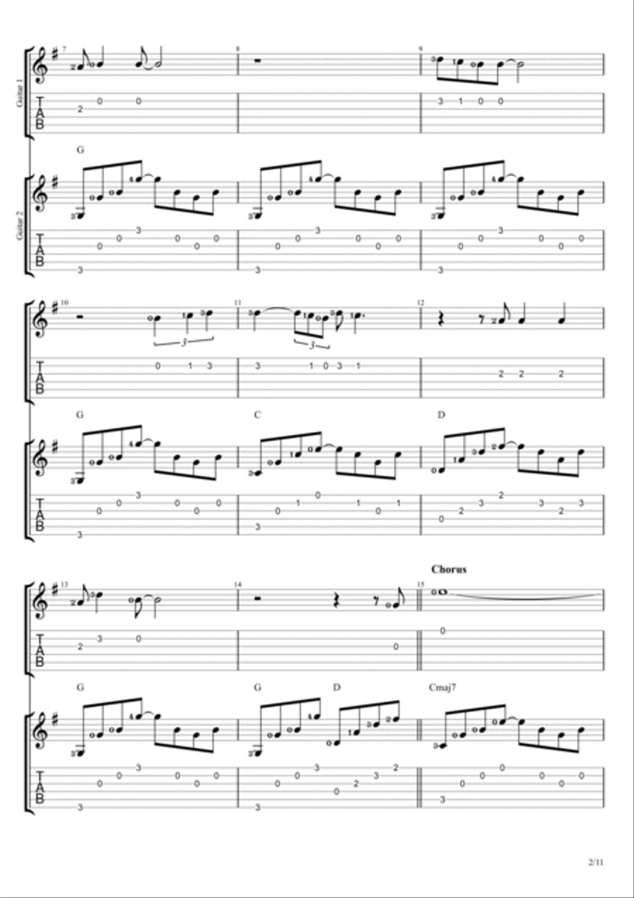 Endless Love Electric Guitar scores gallery preview page 2