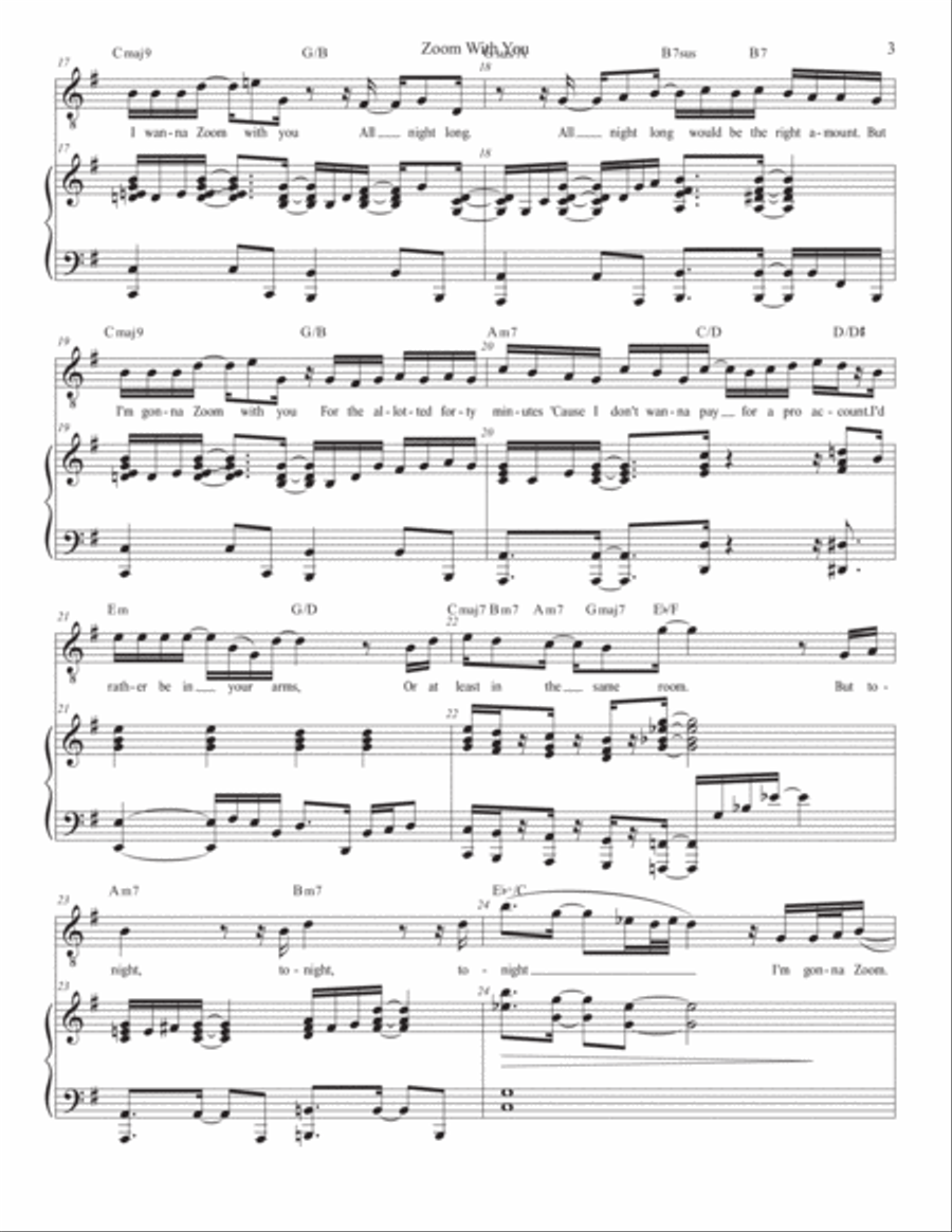 Zoom With You Zoom With You Tenor Voice scores gallery preview page 3