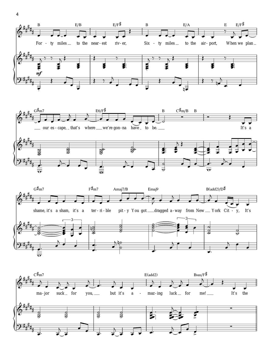 The Lamest Place In The World (from 13: The Musical) Piano, Vocal, Guitar scores gallery preview page 4