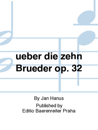 Book cover for Über die zehn Brüder, op. 32