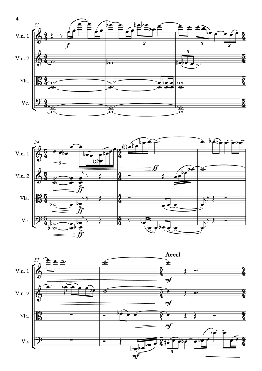 Phantasy Quartet Phantasy Quartet String Quartet scores gallery preview page 4
