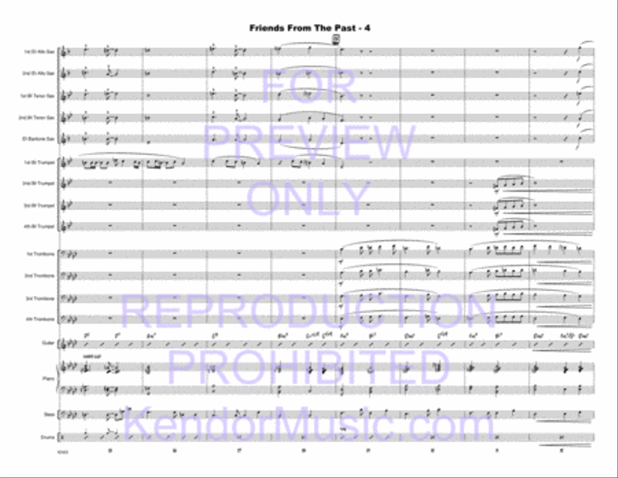 Friends From The Past Jazz Ensemble scores gallery preview page 5