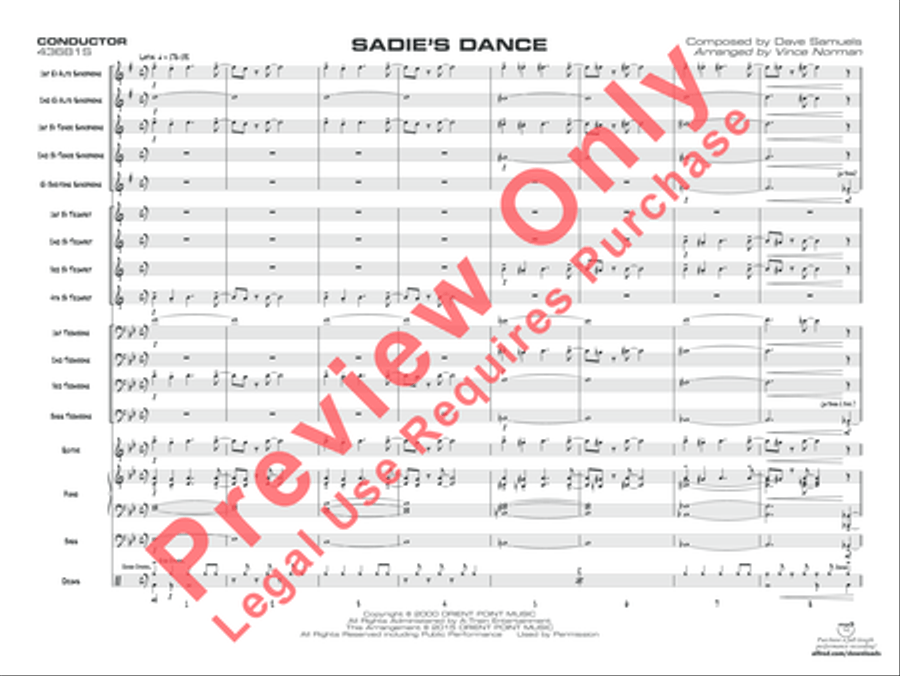 Sadie's Dance Sadie's Dance Jazz Ensemble scores gallery preview page 2