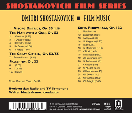 Volume 3: Shostakovich Film Series