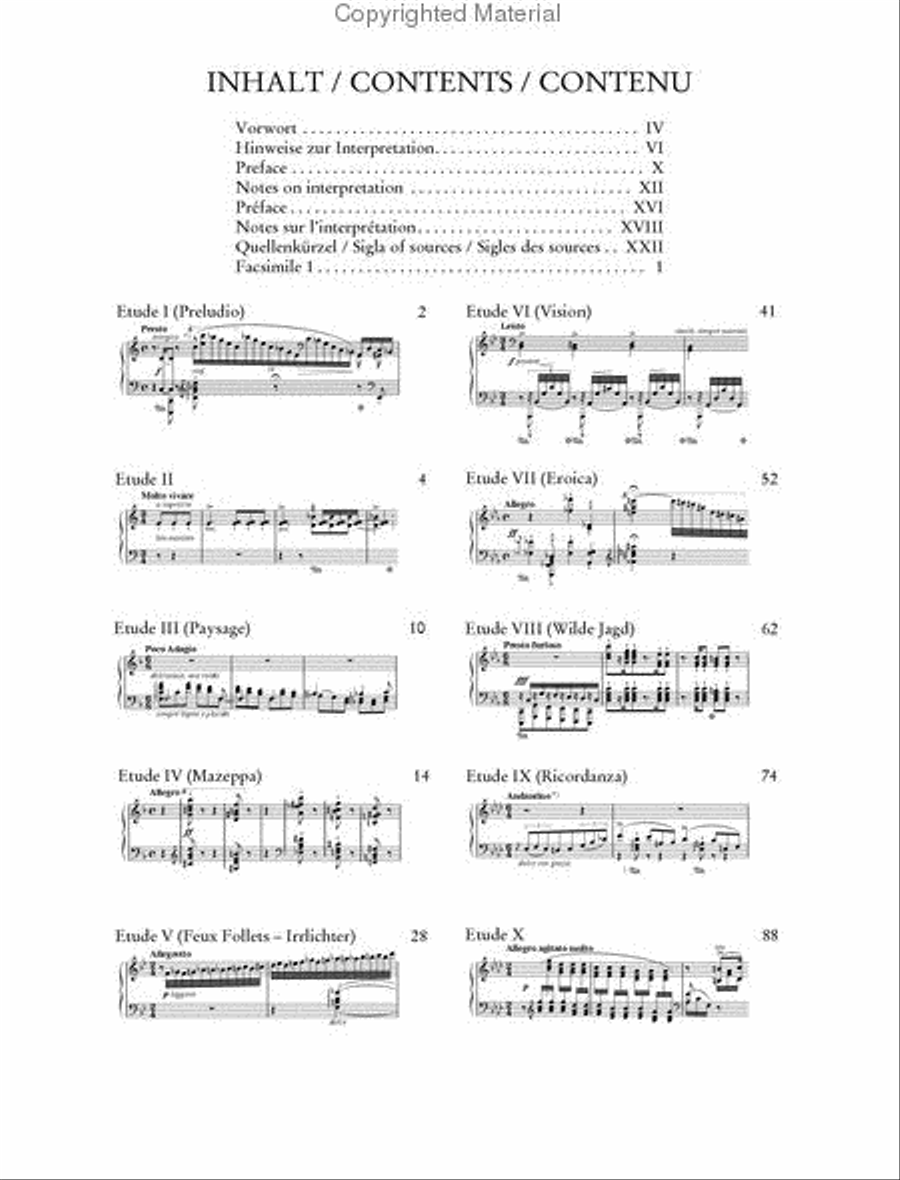 Etudes D'Exécution Transcendante Chamber Music scores gallery preview page 2