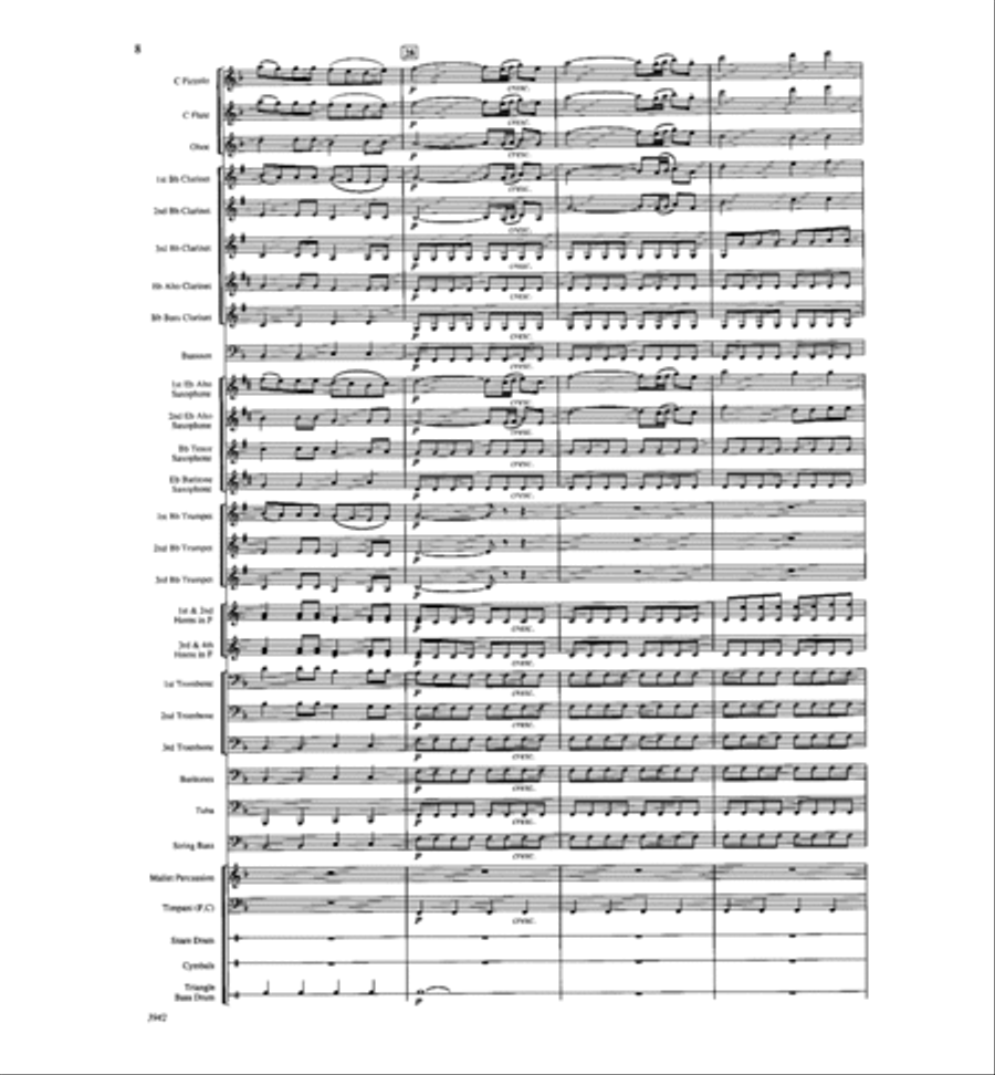 The Magic of Mozart Concert Band scores gallery preview page 8