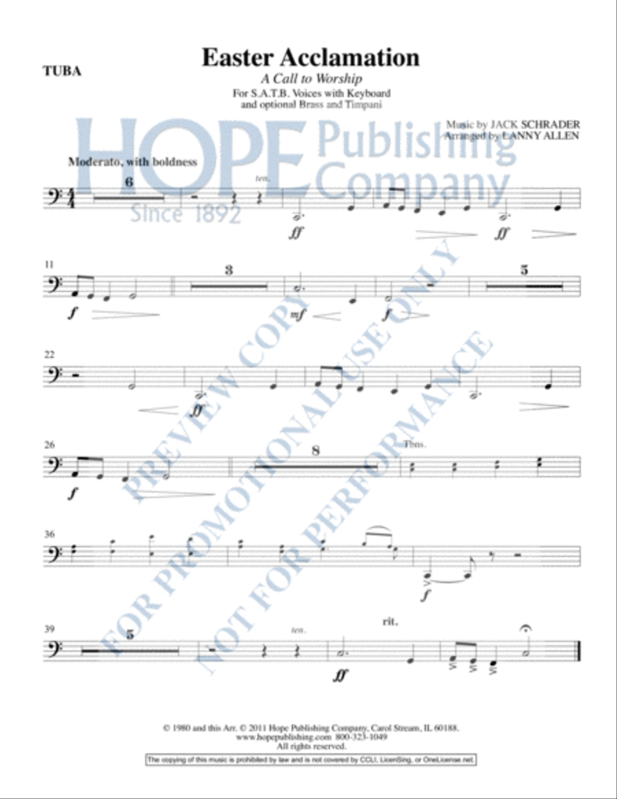Easter Acclamation Easter Acclamation Choir scores gallery preview page 19