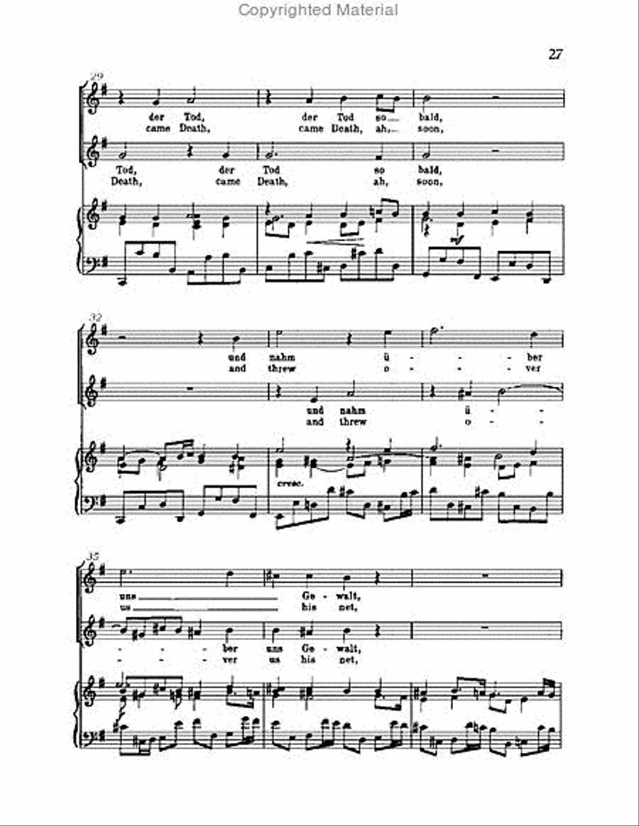 Christ lag in Todsbanden, BWV 4 Choir scores gallery preview page 27