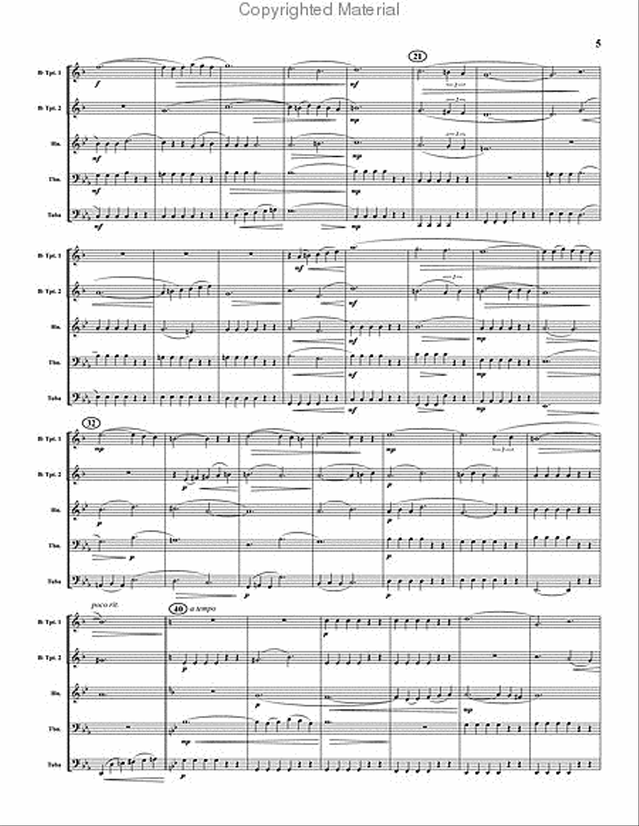 Aspects Brass Quintet scores gallery preview page 5