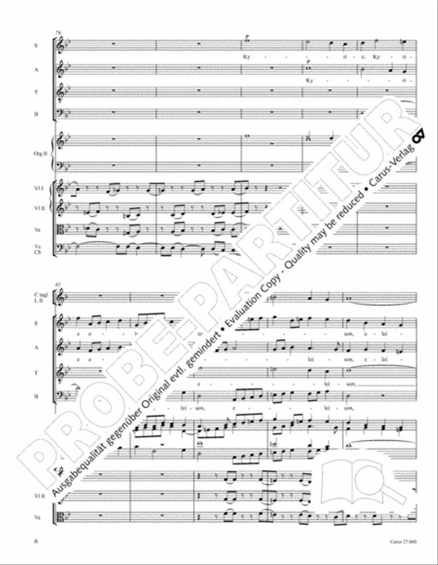 Messe a quatre voix 4-Part scores gallery preview page 17