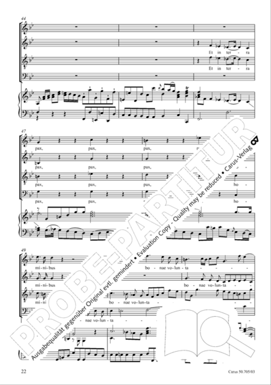 Missa in g. Hasse-Werkausgabe IV/3 4-Part scores gallery preview page 31