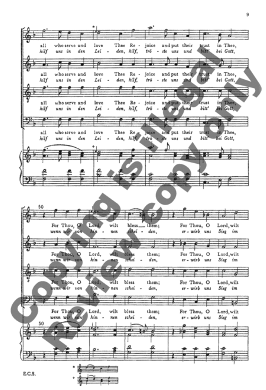 O hear me when I call on Thee (Sei Mutter der Barmherzigkeit) 4-Part scores gallery preview page 16