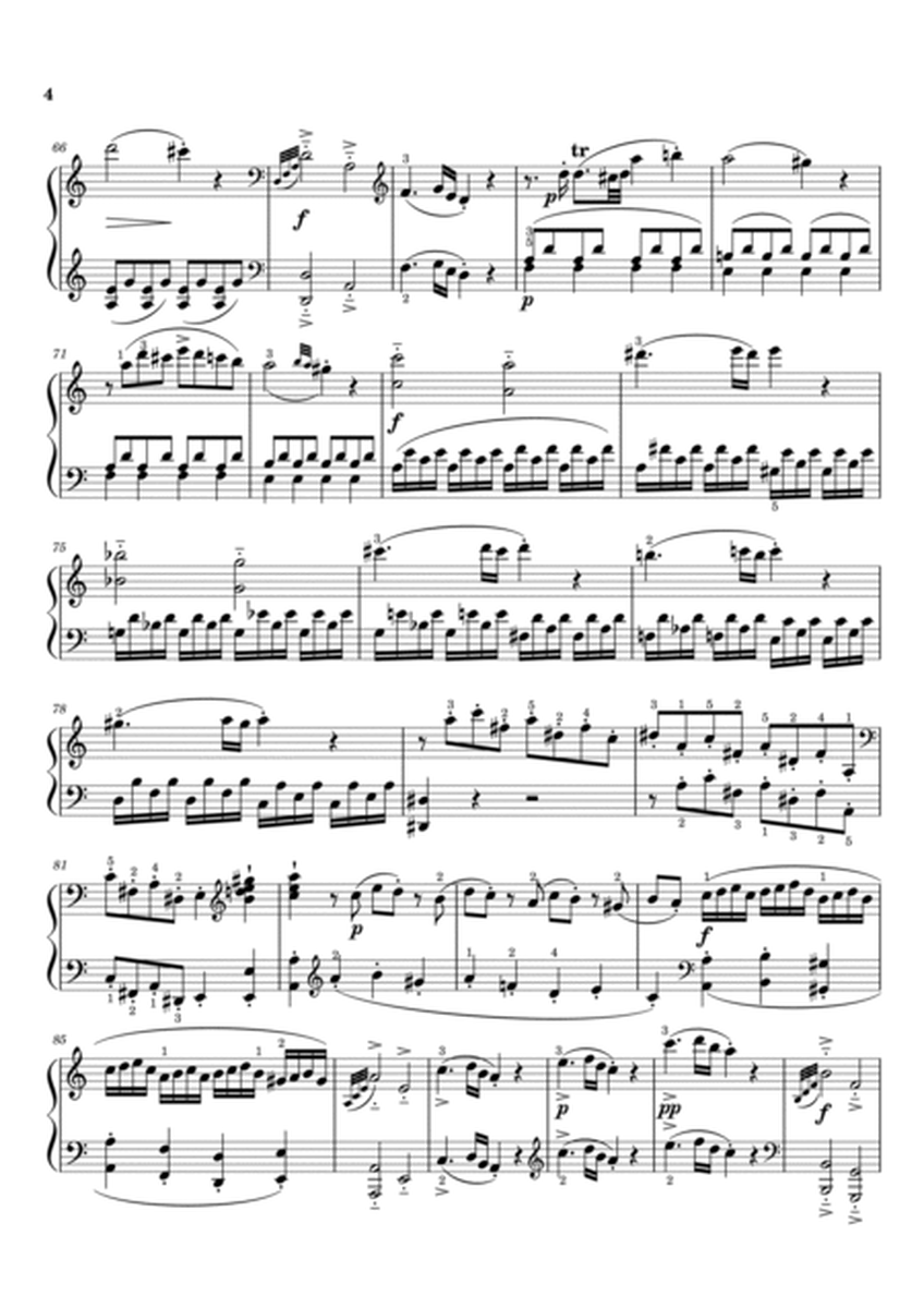 Mozart - Piano Sonata No.7 in C major, K.309/284b - 1st Mov Original With Fingered - For Piano Solo image number null