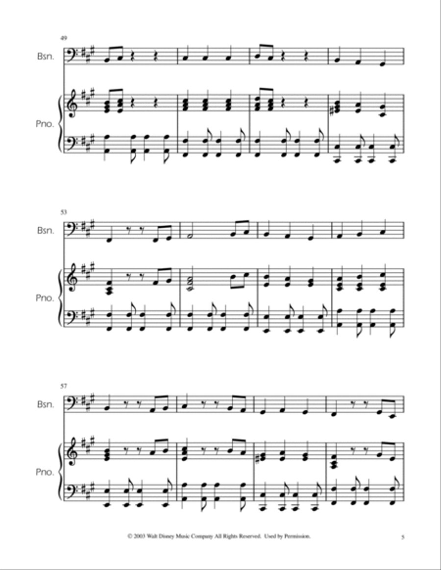 He's A Pirate Bassoon scores gallery preview page 5