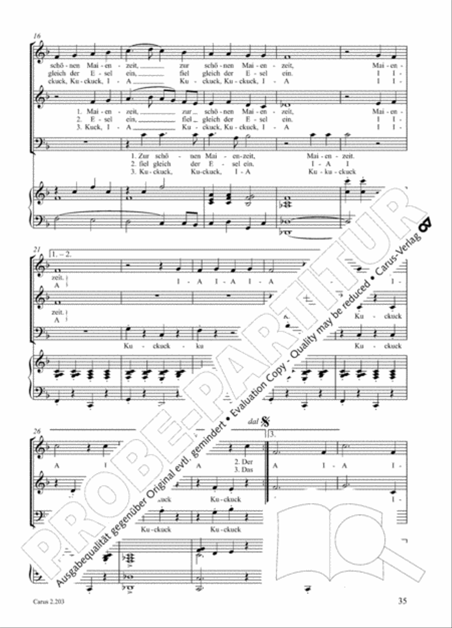 Loreley. Folk songs for choir (Loreley. Volkslieder fur Chor) Choir scores gallery preview page 42