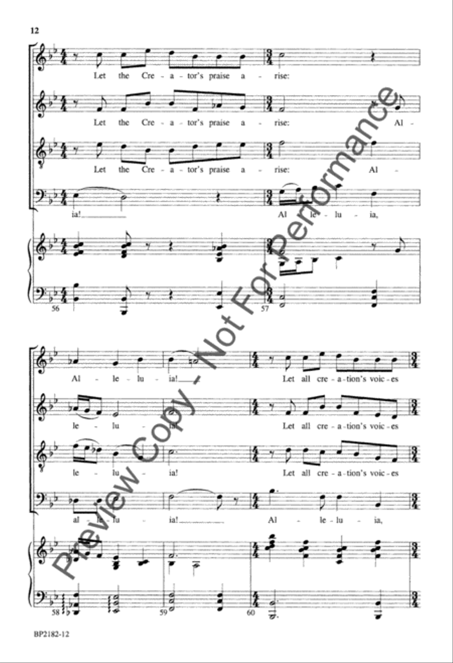 Creation Sings 4-Part scores gallery preview page 13