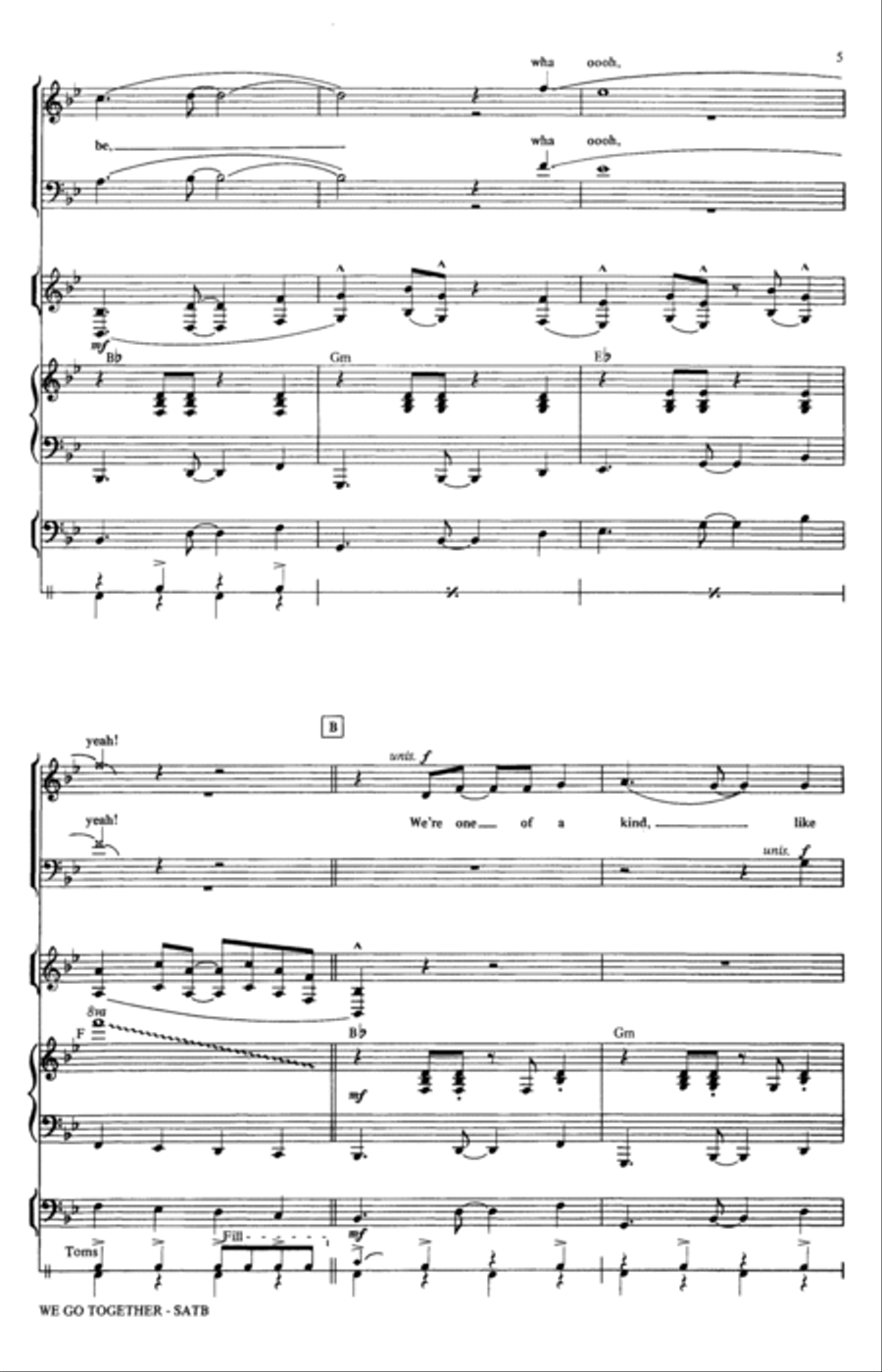 We Go Together (from Grease) (arr. Ed Lojeski) 4-Part scores gallery preview page 4