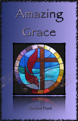 Book cover for Amazing Grace, Gospel style for Clarinet Duet