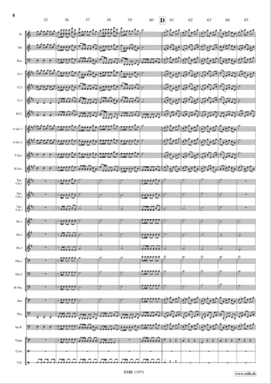 Fireworks Highlights Concert Band scores gallery preview page 9