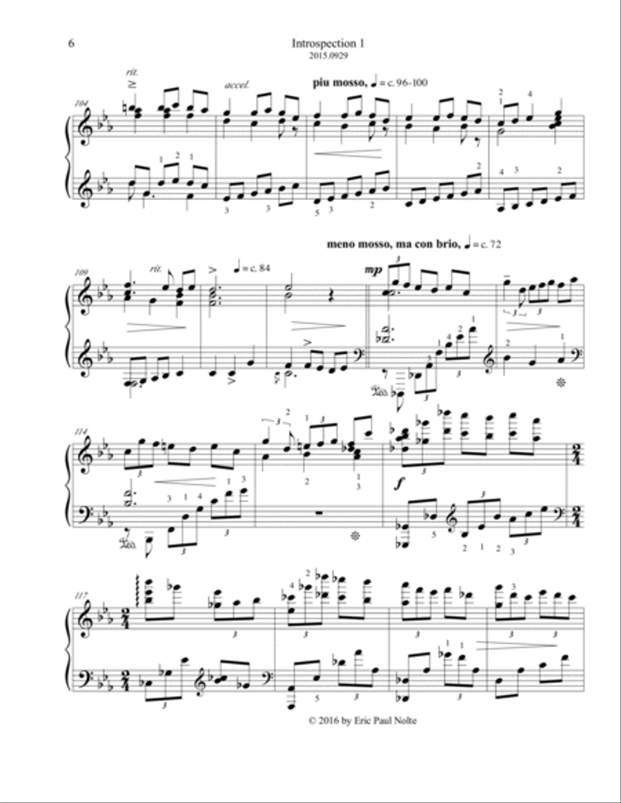 Introspection 1 Piano Solo scores gallery preview page 6
