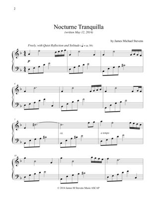 Book cover for Nocturne Tranquilla