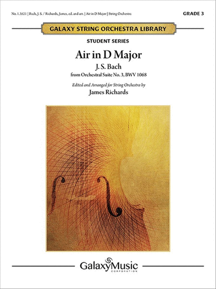 Air in D Major: from Orchestral Suite No. 3, BWV 1068 String Orchestra scores gallery preview page 1