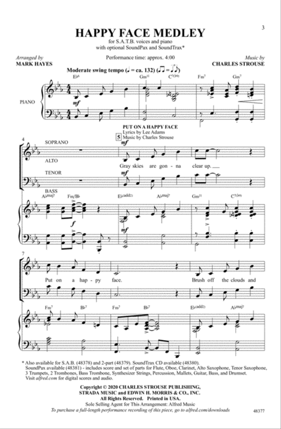 Happy Face Medley Choir scores gallery preview page 2