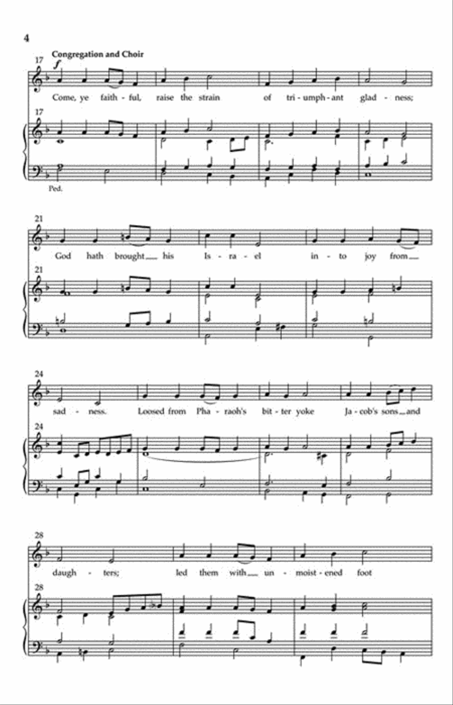 Concertato on Come, Ye Faithful, Raise the Strain 4-Part scores gallery preview page 3