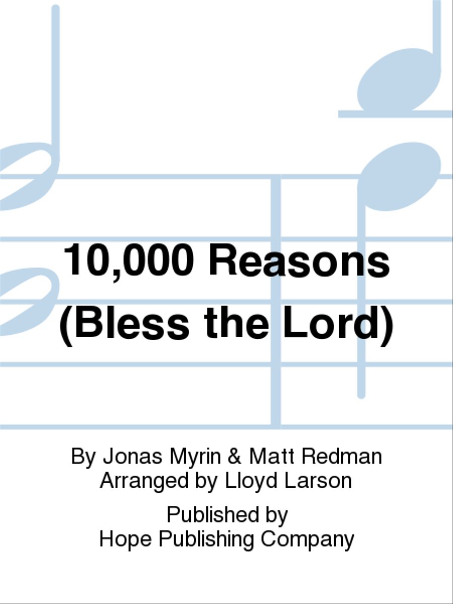 10,000 Reasons (Bless the Lord) 4-Part scores gallery preview page 1