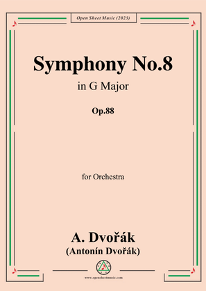 Book cover for A. Dvořák-Symphony No.8,in G Major,Op.88