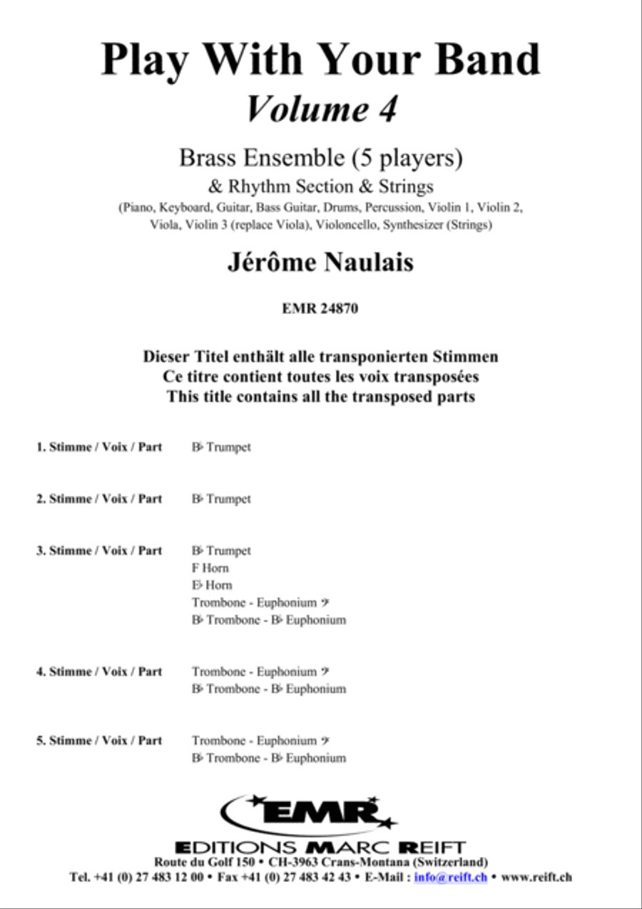 Play With Your Band Volume 4 Brass Ensemble scores gallery preview page 3